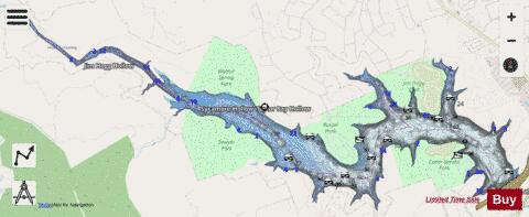 Georgetown depth contour Map - i-Boating App - Streets