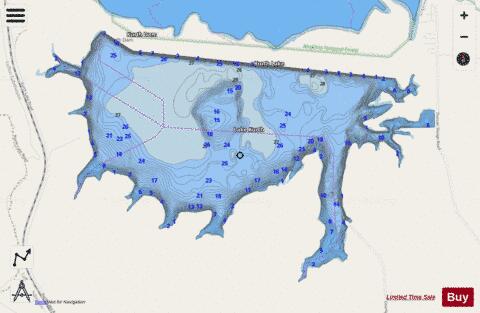 Kurth depth contour Map - i-Boating App - Streets