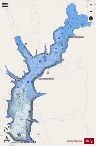 Nacogdoches depth contour Map - i-Boating App - Streets