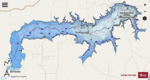 PatMayse depth contour Map - i-Boating App - Streets