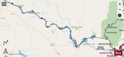 Arkansas River mile 1 to 63 Marine Chart - Nautical Charts App - Streets
