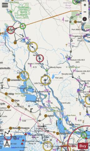Atchafalaya River mile 46 to mile 117 Marine Chart - Nautical Charts App - Streets