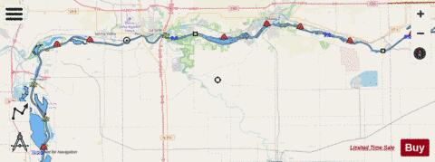 Illinois River mile 199 to mile 257 Marine Chart - Nautical Charts App - Streets