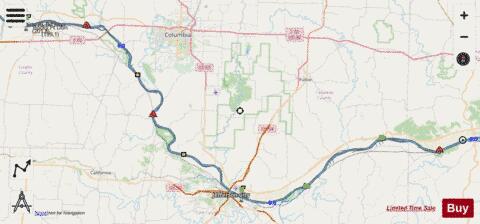 Missouri River mile 101 to 200 Marine Chart - Nautical Charts App - Streets