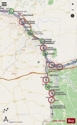 Ohio River mile 312 to mile 332 Marine Chart - Nautical Charts App - Streets