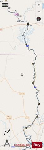 Ouachita River mile 178 to mile 256 Marine Chart - Nautical Charts App - Streets