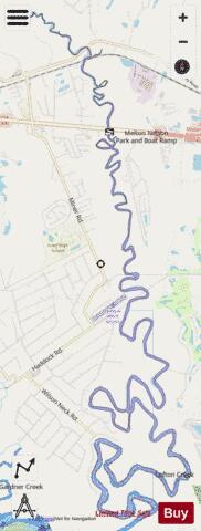 Lofton Creek depth contour Map - i-Boating App - Streets