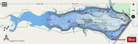 Box Butte Reservoir depth contour Map - i-Boating App - Streets