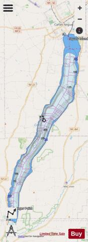 Canandaigua Lake depth contour Map - i-Boating App - Streets