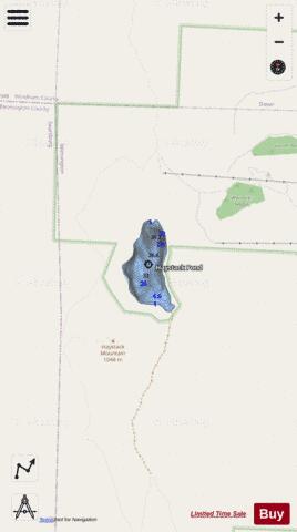 Haystack Pond depth contour Map - i-Boating App - Streets