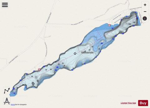 Williams Lake depth contour Map - i-Boating App - Streets