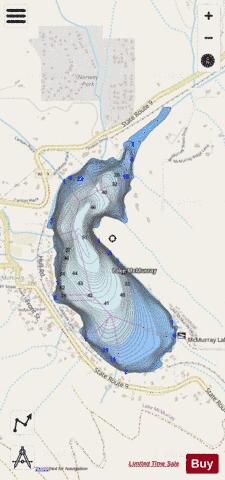 Lake McMurray depth contour Map - i-Boating App - Streets