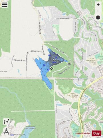 Lake Alice depth contour Map - i-Boating App - Streets