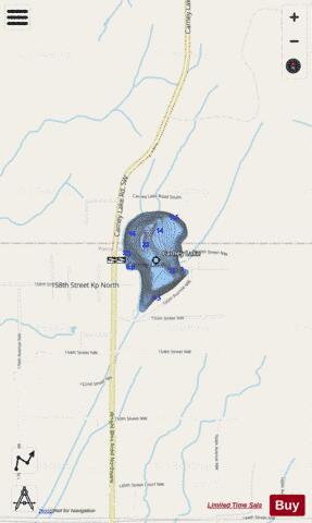 Carney Lake depth contour Map - i-Boating App - Streets