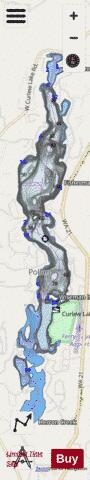 Curlew Lake depth contour Map - i-Boating App - Streets