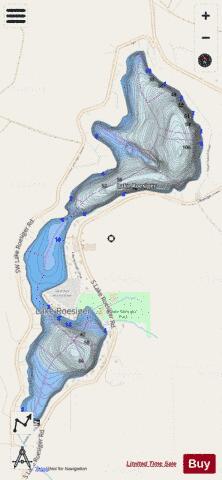 Lake Roesiger depth contour Map - i-Boating App - Streets