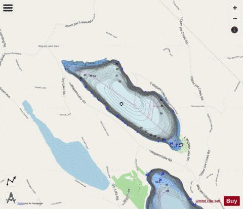Wapato Lake depth contour Map - i-Boating App - Streets