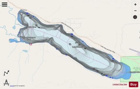 Lake Wenatchee depth contour Map - i-Boating App - Streets