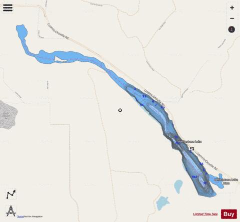 Whitestone Lake depth contour Map - i-Boating App - Streets