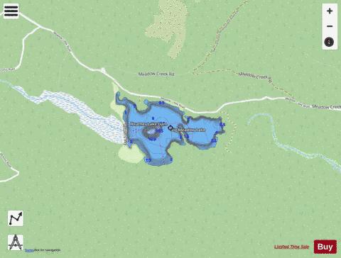 Big Meadow Lake depth contour Map - i-Boating App - Streets