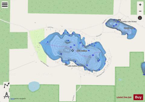 Lake Galilee depth contour Map - i-Boating App - Streets