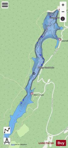 Sleepy Creek depth contour Map - i-Boating App - Streets