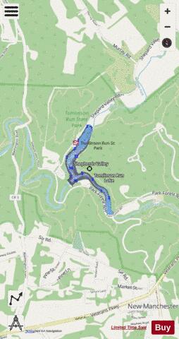 Tomlinson depth contour Map - i-Boating App - Streets